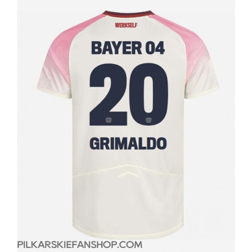 Koszulka piłkarska Bayer Leverkusen Alejandro Grimaldo #20 Strój wyjazdowy 2025-26 tanio Krótki Rękaw Koszulka piłkarska Bayer Leverkusen Alejandro Grimaldo #20 Strój wyjazdowy 2025-26 tanio Krótki Rękaw